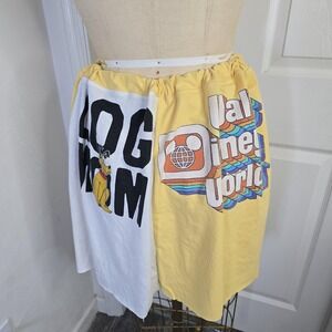 Upcycled t-shirt Mickey, Pluto, Dog‎ Mom .  Streetwear.  One Size